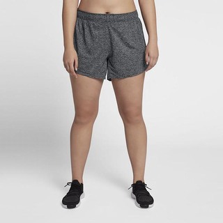 Pantaloni Scurti Nike Dri-FIT Training (Plus Size) Dama Negrii Albi | KQLI-52348